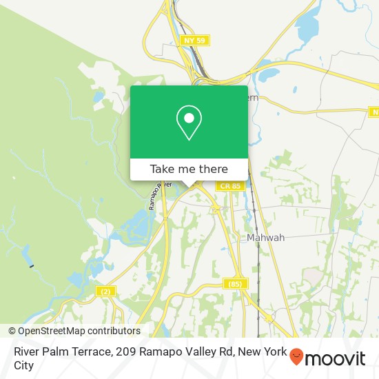River Palm Terrace, 209 Ramapo Valley Rd map
