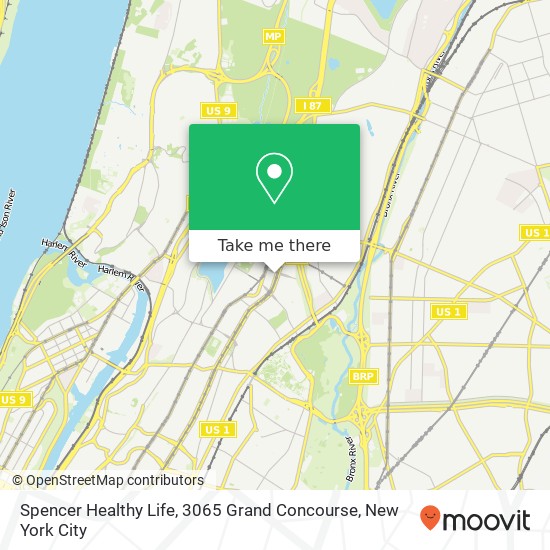 Spencer Healthy Life, 3065 Grand Concourse map