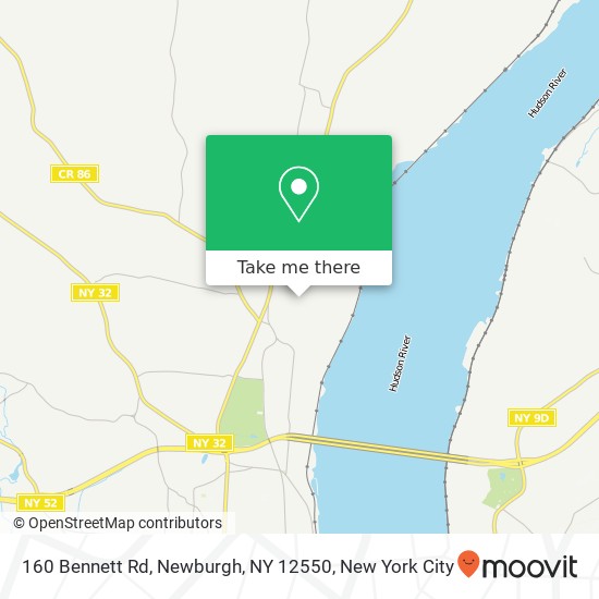 160 Bennett Rd, Newburgh, NY 12550 map