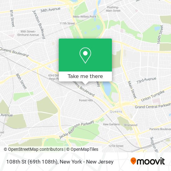 108th St (69th 108th) map