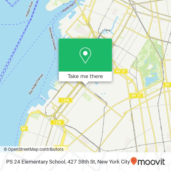 PS 24 Elementary School, 427 38th St map