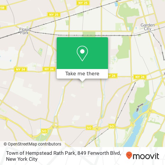 Mapa de Town of Hempstead Rath Park, 849 Fenworth Blvd