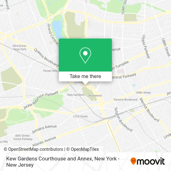 Kew Gardens Courthouse and Annex map
