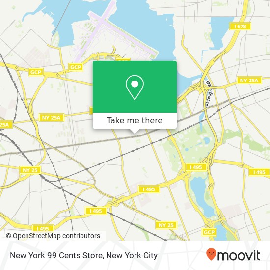 Mapa de New York 99 Cents Store, 103rd St