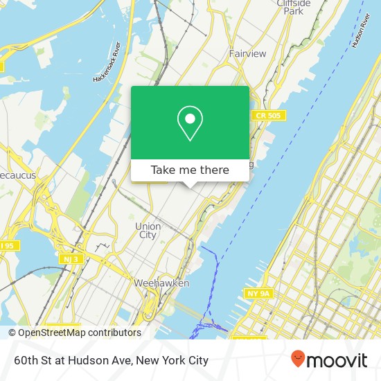 Mapa de 60th St at Hudson Ave