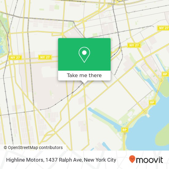Highline Motors, 1437 Ralph Ave map