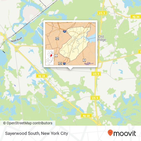 Sayerwood South map