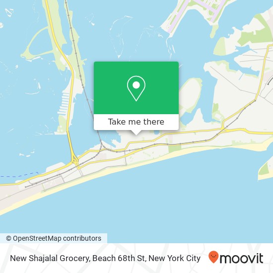 New Shajalal Grocery, Beach 68th St map