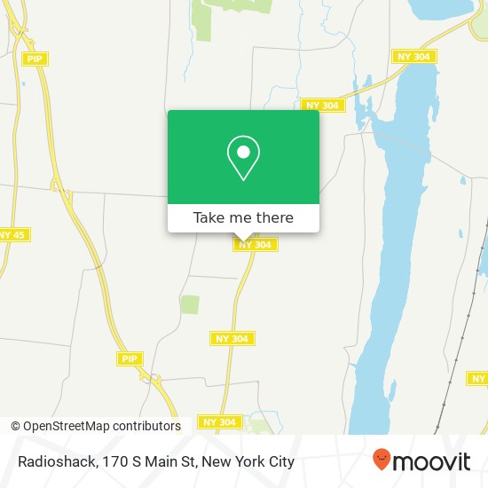Mapa de Radioshack, 170 S Main St