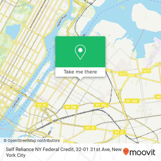 Mapa de Self Reliance NY Federal Credit, 32-01 31st Ave