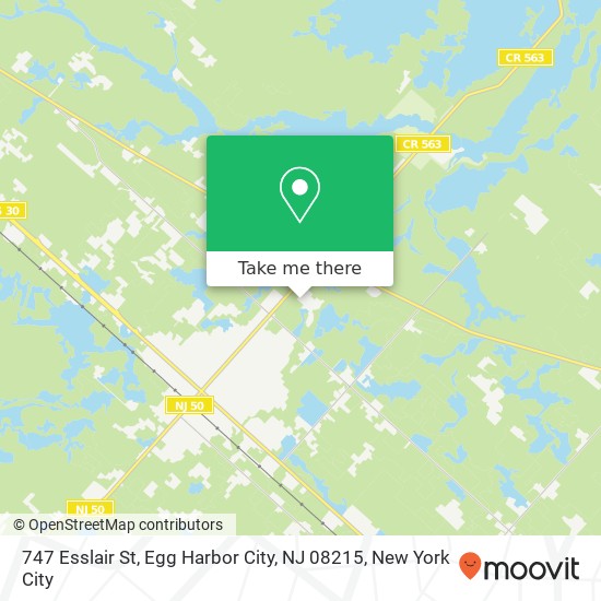 747 Esslair St, Egg Harbor City, NJ 08215 map