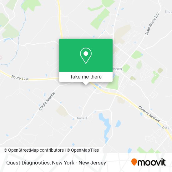 Quest Diagnostics map