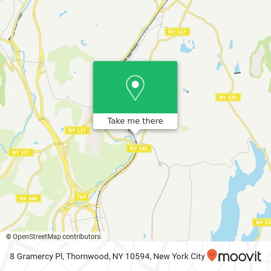 Mapa de 8 Gramercy Pl, Thornwood, NY 10594