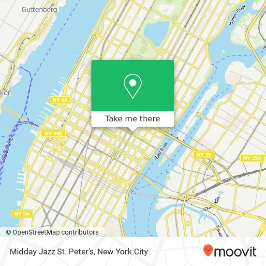 Midday Jazz St. Peter's map