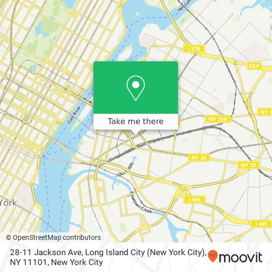 28-11 Jackson Ave, Long Island City (New York City), NY 11101 map