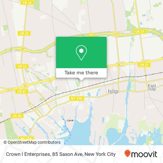 Crown I Enterprises, 85 Saxon Ave map