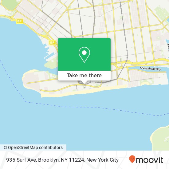 Mapa de 935 Surf Ave, Brooklyn, NY 11224