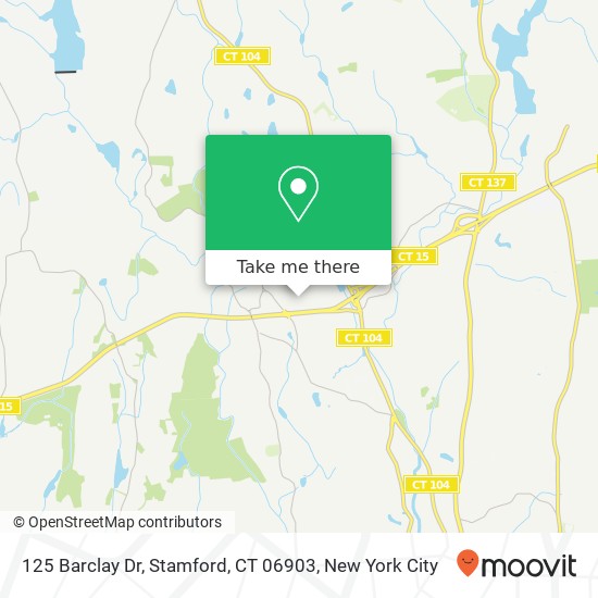 125 Barclay Dr, Stamford, CT 06903 map