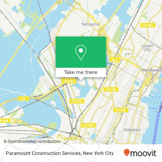 Paramount Construction Services map