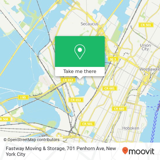 Fastway Moving & Storage, 701 Penhorn Ave map