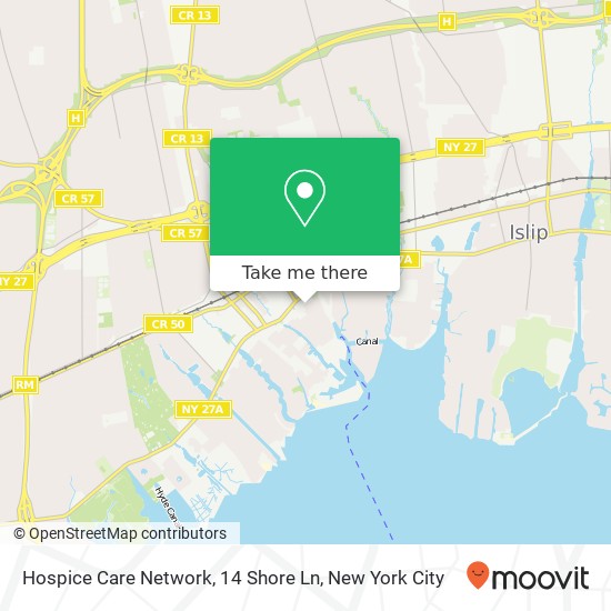 Hospice Care Network, 14 Shore Ln map