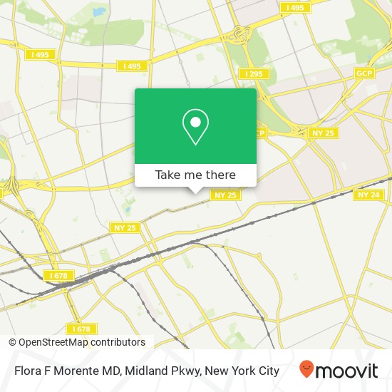 Flora F Morente MD, Midland Pkwy map