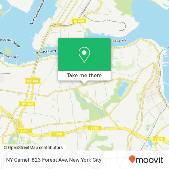 NY Carnet, 823 Forest Ave map