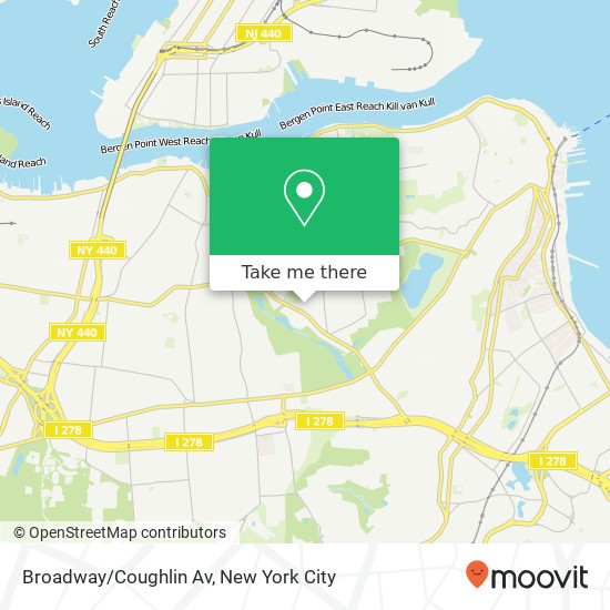 Broadway/Coughlin Av map