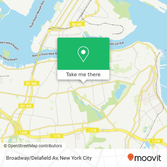 Broadway/Delafield Av map