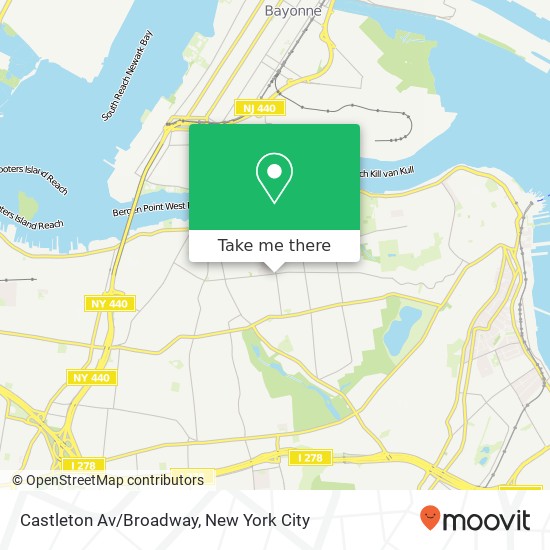 Mapa de Castleton Av/Broadway