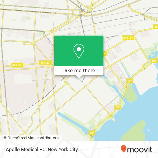 Mapa de Apollo Medical PC, 1340 Rockaway Pkwy