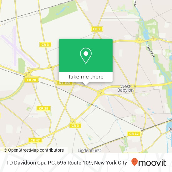 TD Davidson Cpa PC, 595 Route 109 map