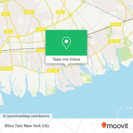 Mapa de Bliss Taxi