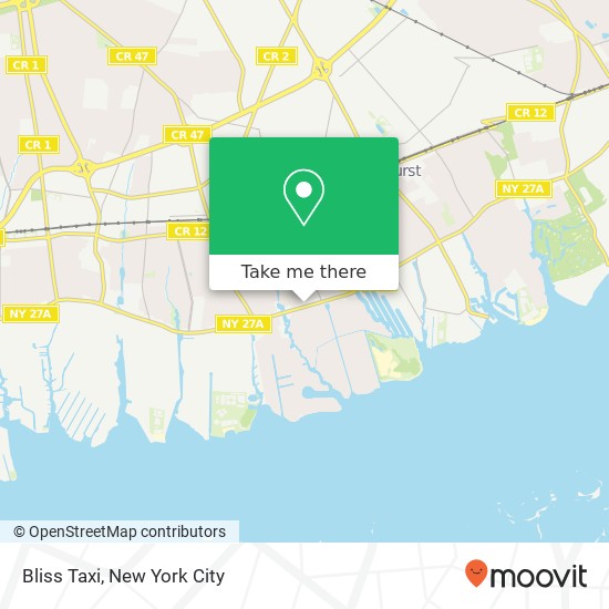 Bliss Taxi map