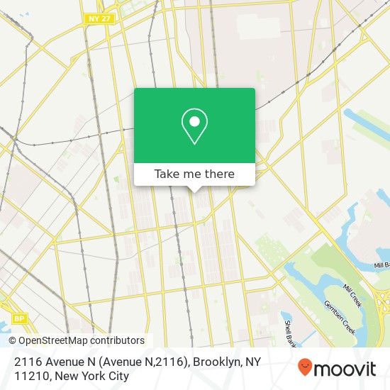 2116 Avenue N (Avenue N,2116), Brooklyn, NY 11210 map