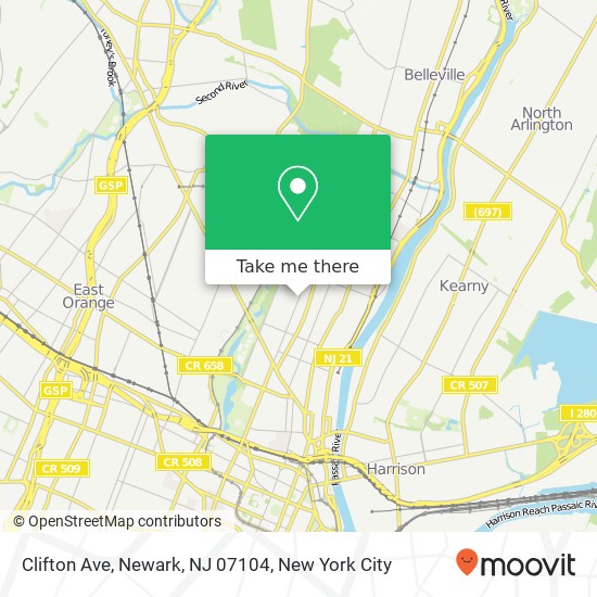Clifton Ave, Newark, NJ 07104 map
