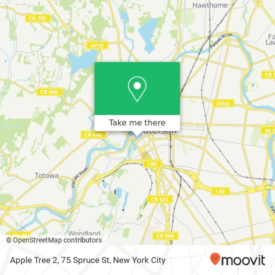 Mapa de Apple Tree 2, 75 Spruce St