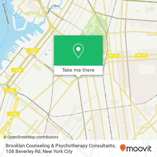 Brooklyn Counseling & Psychotherapy Consultants, 108 Beverley Rd map