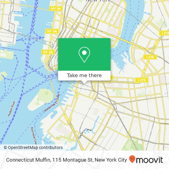 Connecticut Muffin, 115 Montague St map