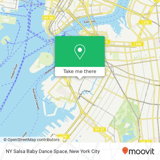 Mapa de NY Salsa Baby Dance Space