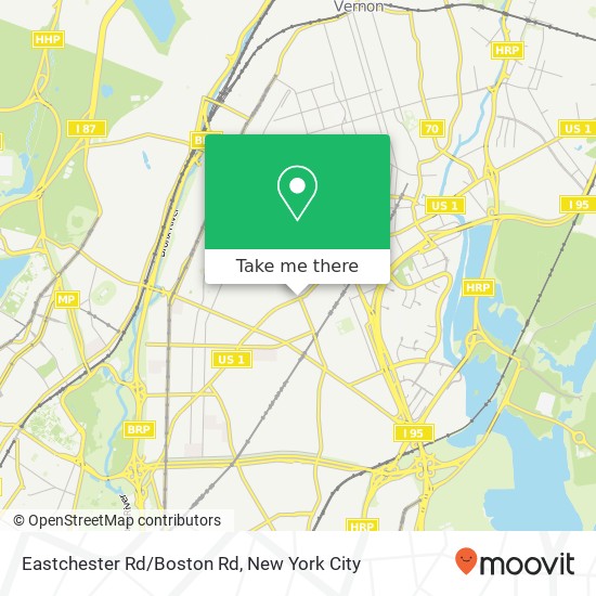 Eastchester Rd/Boston Rd map