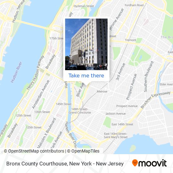 Mapa de Bronx County Courthouse