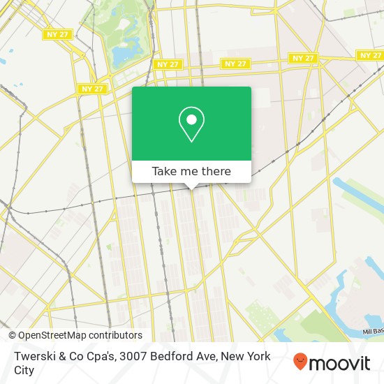 Mapa de Twerski & Co Cpa's, 3007 Bedford Ave