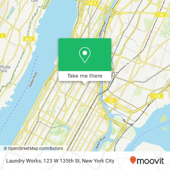 Mapa de Laundry Works, 123 W 135th St