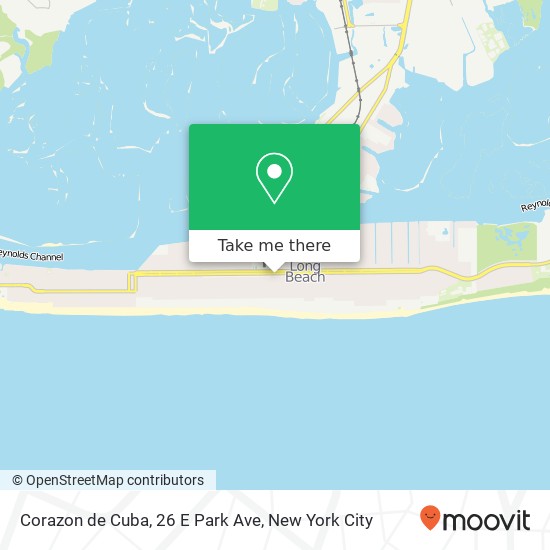 Mapa de Corazon de Cuba, 26 E Park Ave