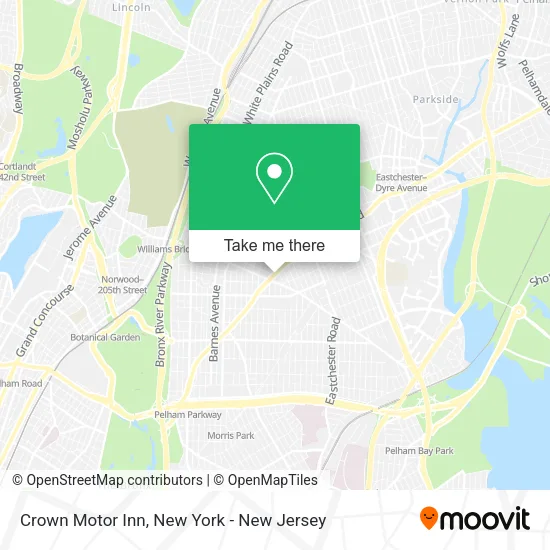 Crown Motor Inn map