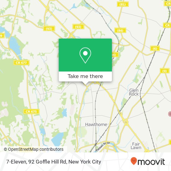 7-Eleven, 92 Goffle Hill Rd map