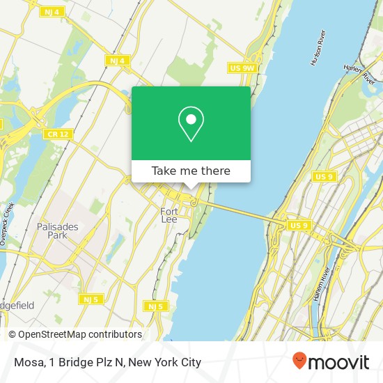Mapa de Mosa, 1 Bridge Plz N