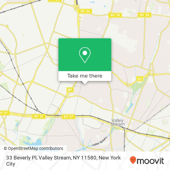 33 Beverly Pl, Valley Stream, NY 11580 map