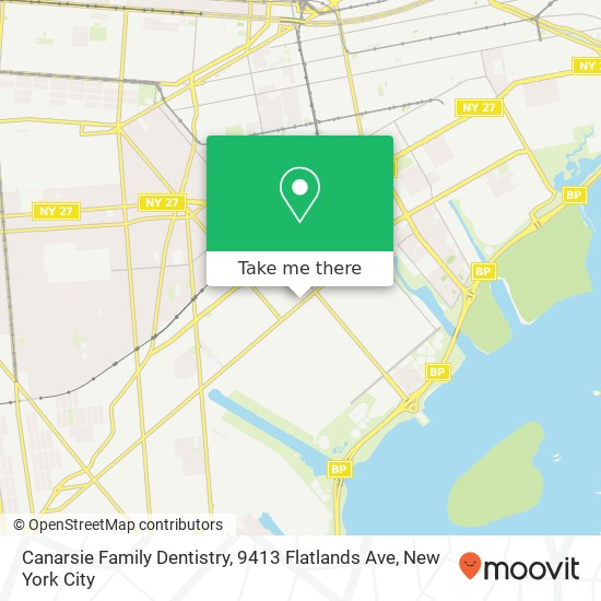 Mapa de Canarsie Family Dentistry, 9413 Flatlands Ave